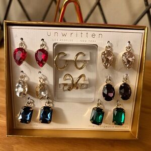 Unwritten Earring Set NWT